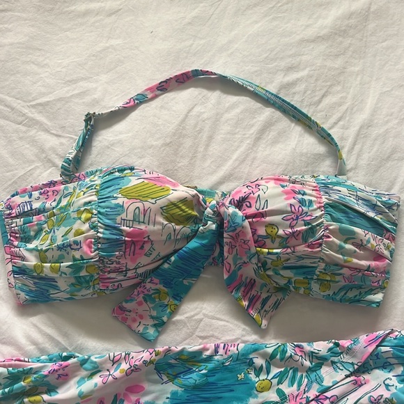 Lilly Pulitzer strapless bikini size 10 - Picture 2 of 10